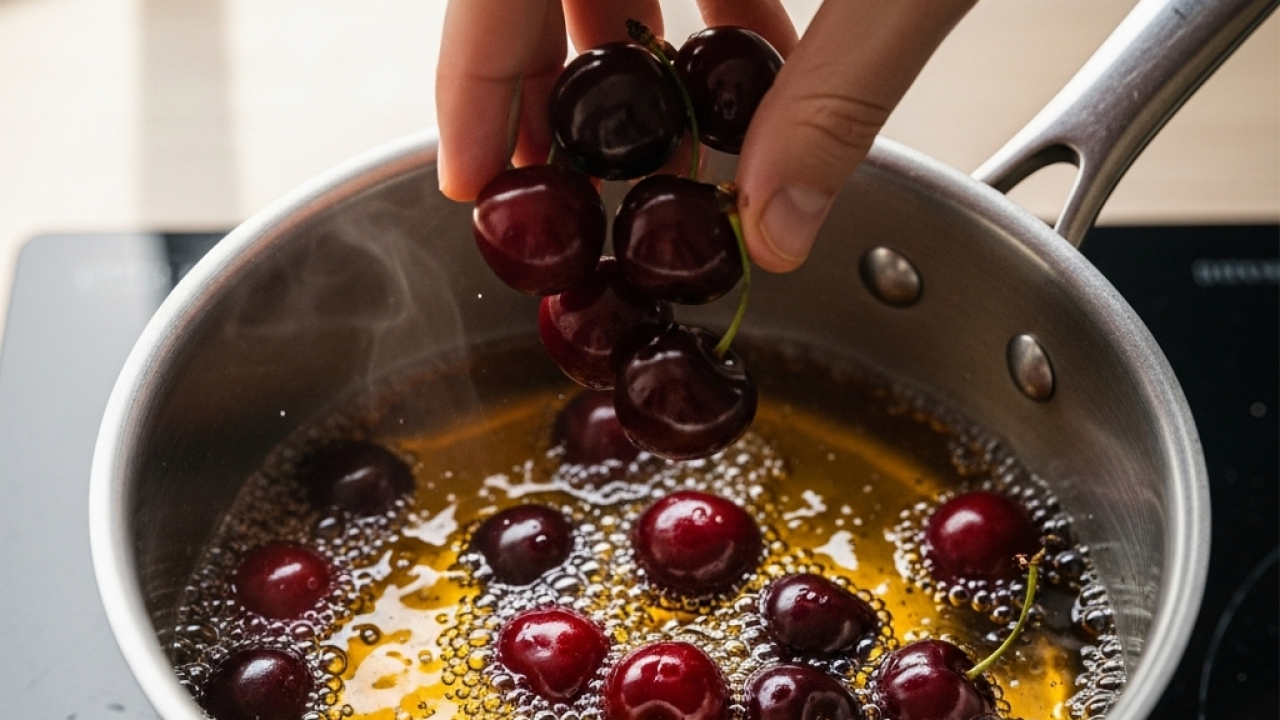 طرز تهیه کمپوت خانگی گیلاس: طع