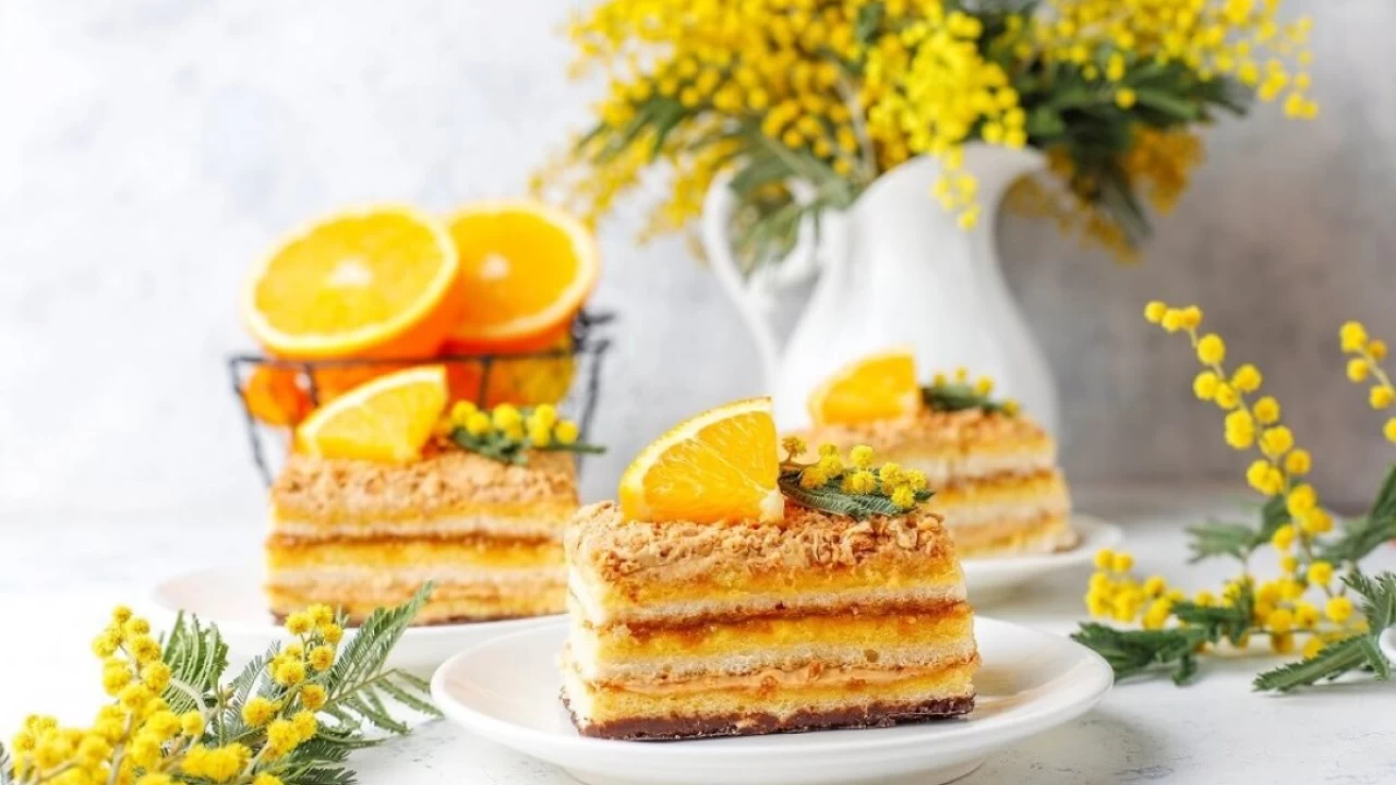 How to make an orange cake wit