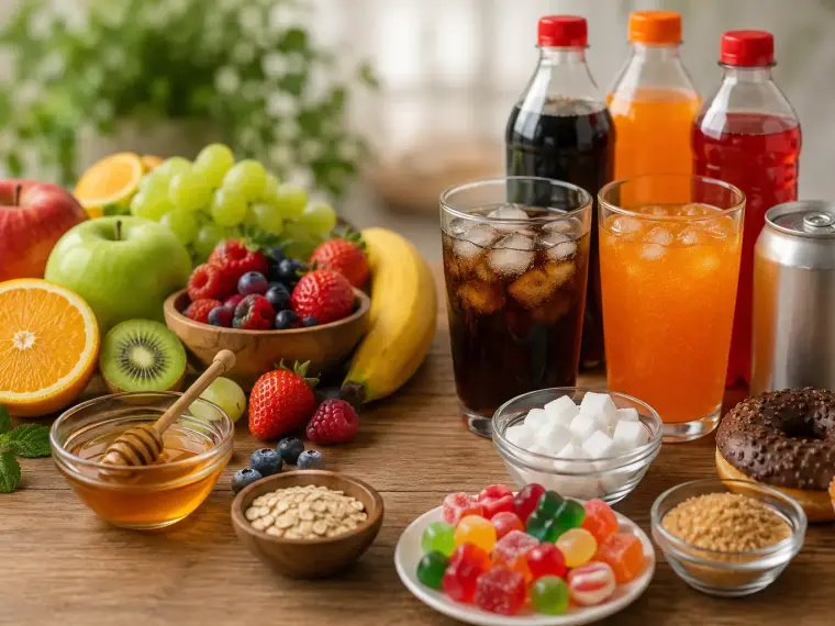 تفاوت فروکتوز طبیعی با قند افز