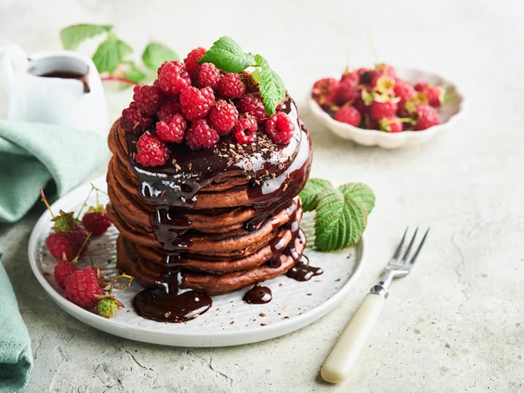 طرز تهیه پنکیک شکلاتی: یک راهن