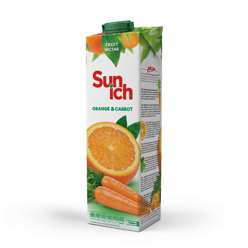 نکتار پرتقال و هویج